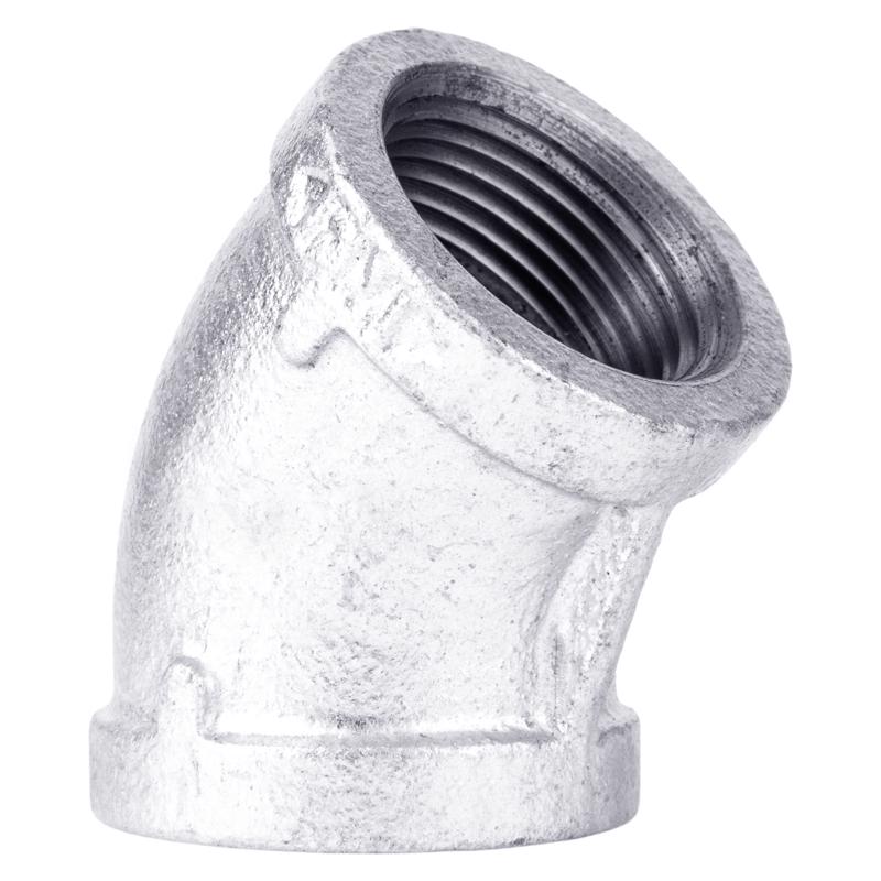STZ Industries 1 in. FIP each X 1 in. D FIP Galvanized Malleable Iron 45 Degree Elbow
