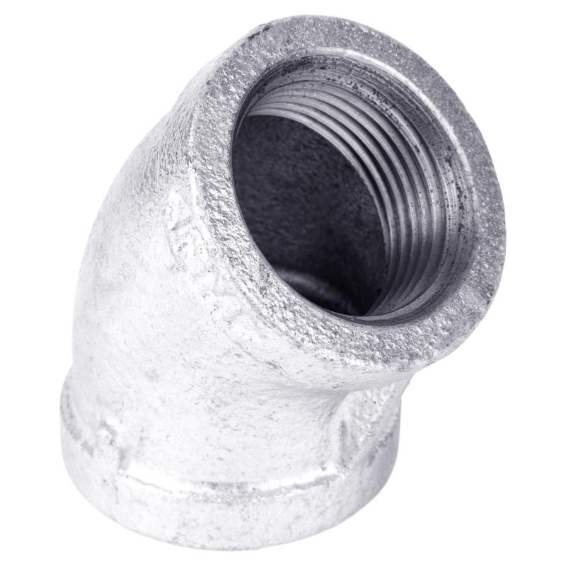 STZ Industries 1 in. FIP each X 1 in. D FIP Galvanized Malleable Iron 45 Degree Elbow