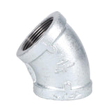 STZ Industries 1-1/4 in. FIP each X 1-1/4 in. D FIP Galvanized Malleable Iron 45 Degree Elbow