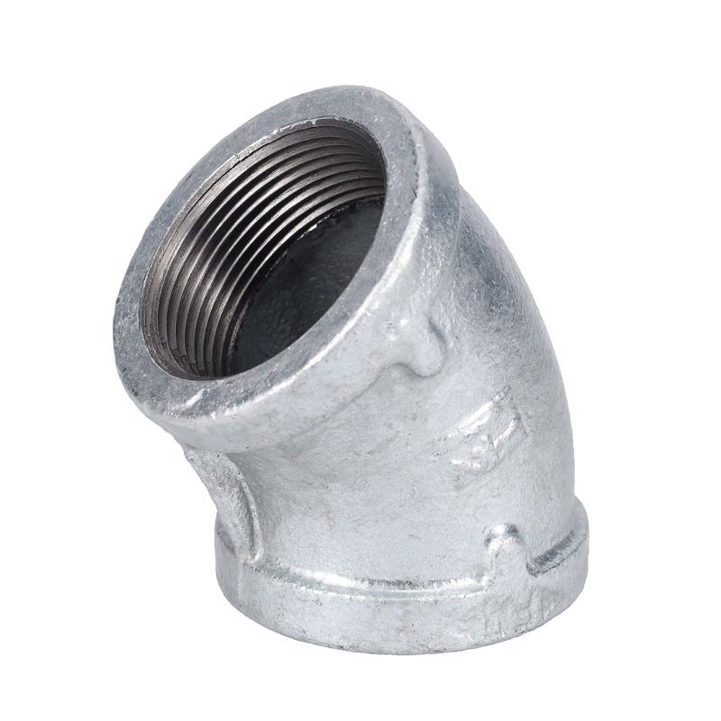 STZ Industries 1-1/2 in. FIP each X 1-1/2 in. D FIP Galvanized Malleable Iron 45 Degree Elbow