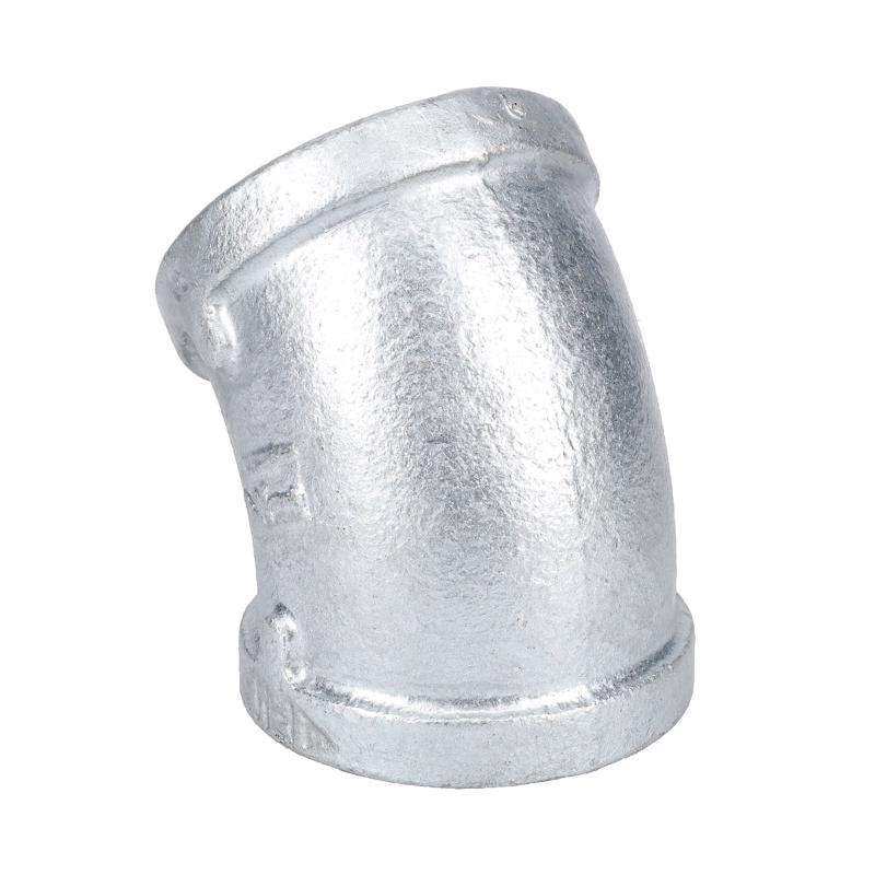 STZ Industries 1-1/2 in. FIP each X 1-1/2 in. D FIP Galvanized Malleable Iron 45 Degree Elbow