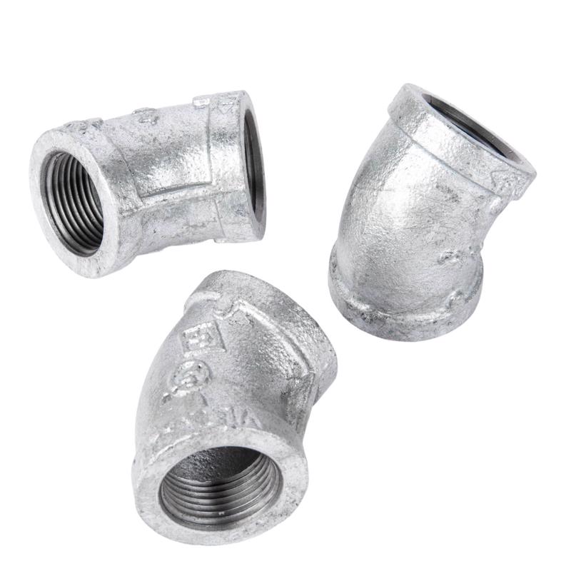 STZ Industries 2 in. FIP each X 2 in. D FIP Galvanized Malleable Iron 45 Degree Elbow