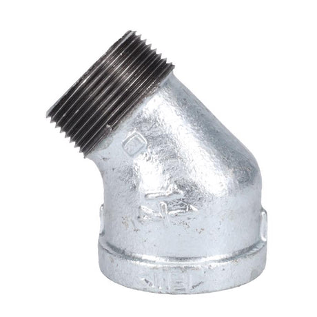STZ Industries 1-1/4 in. FIP X 1-1/4 in. D MIP Galvanized Malleable Iron 45 degree Street Elbow