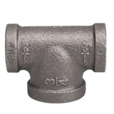 STZ Industries 1/2 in. FIP X 1/2 in. D FIP 3/4 in. D FIP Black Malleable Iron Reducing Tee
