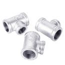 STZ Industries 1 in. FIP each X 1 in. D FIP 3/4 in. D FIP Galvanized Malleable Iron Reducing Tee