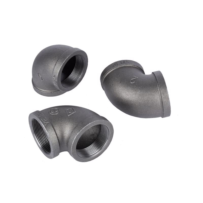 STZ Industries 2 in. FIP each X 2 in. D FIP Black Malleable Iron 90 Degree Elbow