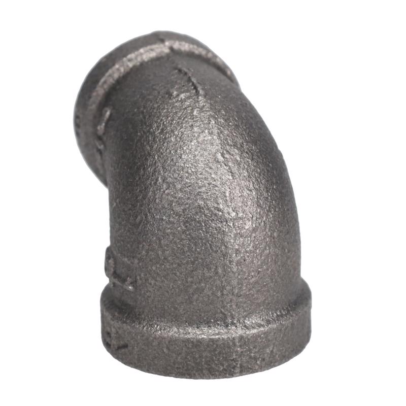 STZ Industries 1/2 in. FIP each X 3/8 in. D FIP Black Malleable Iron Reducing Elbow