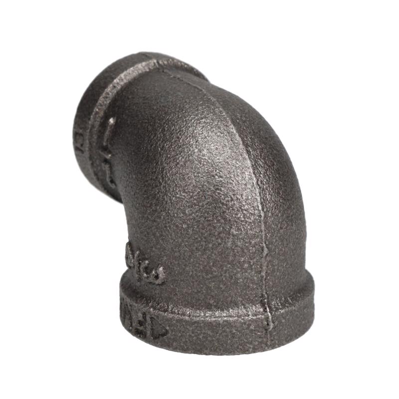 STZ Industries 3/4 in. FIP each X 1/2 in. D FIP Black Malleable Iron 90 degree Reducing Elbow