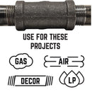 STZ Industries 1/4 in. MIP each X 1/4 in. D FIP Black Malleable Iron 90 Degree Street Elbow