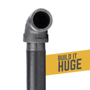 STZ Industries 1-1/4 in. MIP each X 1-1/4 in. D FIP Black Malleable Iron 90 Degree Street Elbow