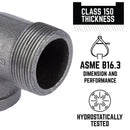 STZ Industries 1-1/2 in. MIP each X 1-1/2 in. D FIP Black Malleable Iron 90 Degree Street Elbow