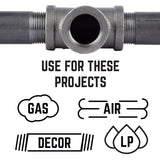 STZ Industries 1-1/2 in. MIP each X 1-1/2 in. D FIP Black Malleable Iron 90 Degree Street Elbow