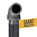 STZ Industries 1-1/2 in. MIP each X 1-1/2 in. D FIP Black Malleable Iron 90 Degree Street Elbow