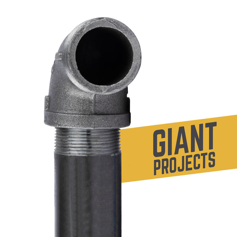 STZ Industries 1-1/2 in. MIP each X 1-1/2 in. D FIP Black Malleable Iron 90 Degree Street Elbow