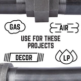STZ Industries 2 in. FIP each X 2 in. D MIP Black Malleable Iron 90 Degree Street Elbow