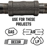 STZ Industries 1/8 in. FIP each X 1/8 in. D FIP Black Malleable Iron 45 Degree Elbow