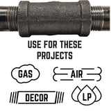 STZ Industries 1/4 in. FIP each X 1/4 in. D FIP Black Malleable Iron 45 Degree Elbow