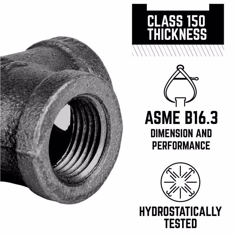 STZ Industries 3/8 in. FIP each X 3/8 in. D FIP Black Malleable Iron 45 Degree Elbow