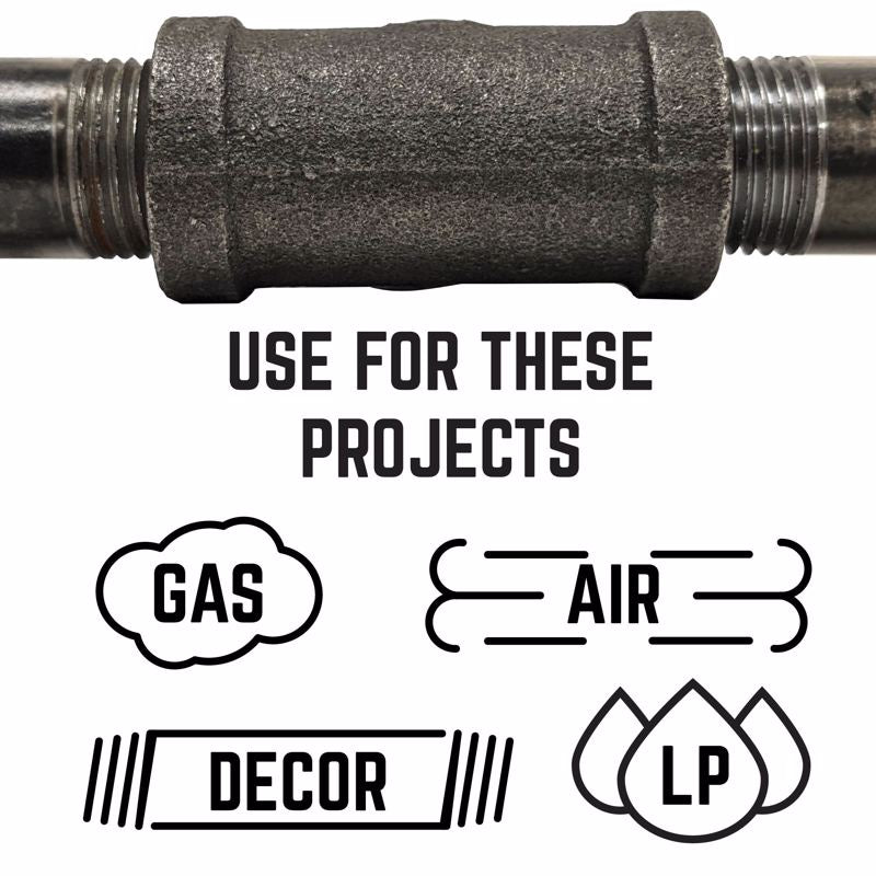 STZ Industries 3/8 in. FIP each X 3/8 in. D FIP Black Malleable Iron 45 Degree Elbow