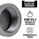 STZ Industries 1-1/2 in. FIP each X 1-1/2 in. D FIP Black Malleable Iron 45 Degree Elbow