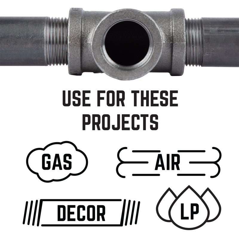 STZ Industries 1-1/2 in. FIP each X 1-1/2 in. D FIP Black Malleable Iron 45 Degree Elbow