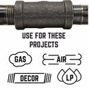 STZ Industries 3/4 in. MIP each X 3/4 in. D FIP Black Malleable Iron 45 degree Street Elbow