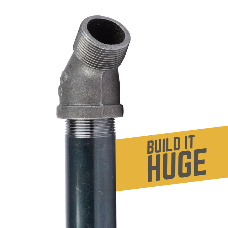 STZ Industries 1-1/4 in. MIP each X 1-1/4 in. D FIP Black Malleable Iron 45 degree Street Elbow