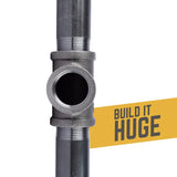 STZ Industries 1-1/4 in. FIP each X 1-1/4 in. D FIP 1-1/4 in. D FIP Black Malleable Iron Tee