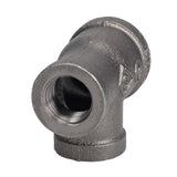STZ Industries 3/4 in. FIP each X 1/2 in. D FIP 1/2 in. D FIP Black Malleable Iron Reducing Tee