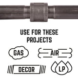 STZ Industries 1/4 in. FIP each X 1/4 in. D FIP Black Malleable Iron Coupling
