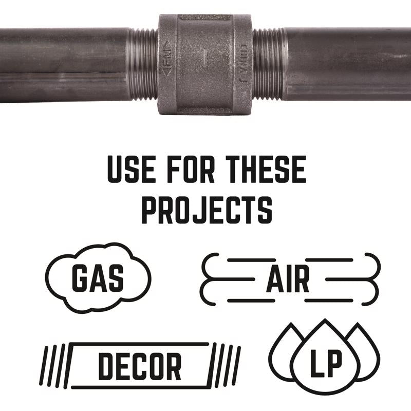 STZ Industries 1/4 in. FIP each X 1/4 in. D FIP Black Malleable Iron Coupling