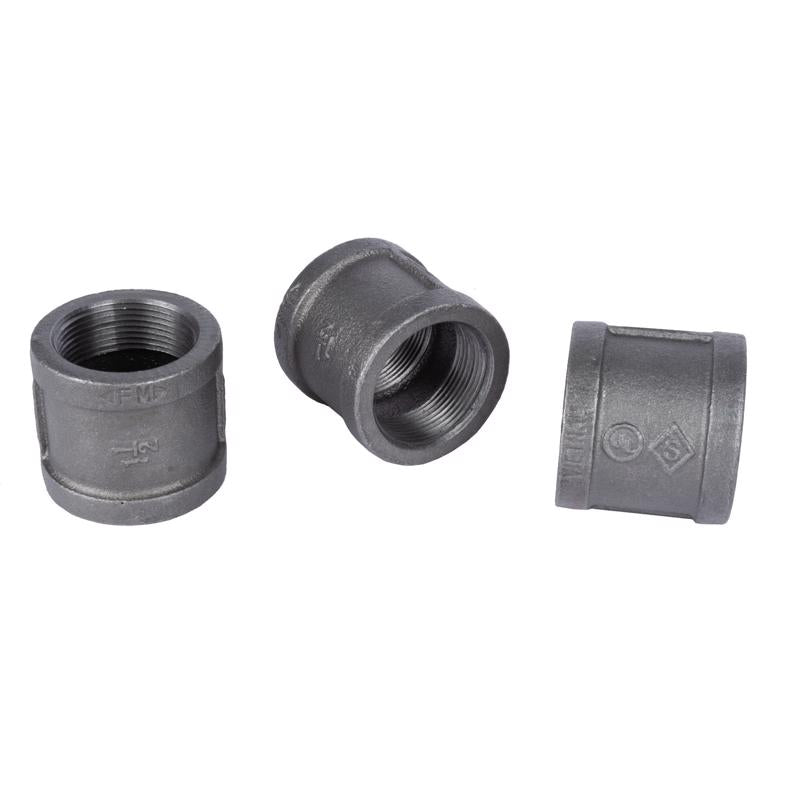 STZ Industries 1-1/2 in. FIP each X 1-1/2 in. D FIP Black Malleable Iron Coupling