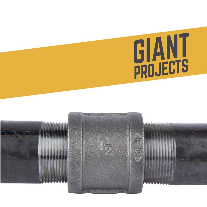 STZ Industries 1-1/2 in. FIP each X 1-1/2 in. D FIP Black Malleable Iron Coupling