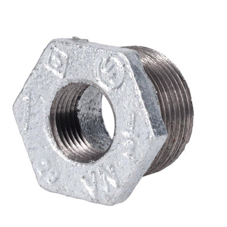 STZ Industries 1 in. MIP each X 1/2 in. D FIP Galvanized Malleable Iron Hex Bushing