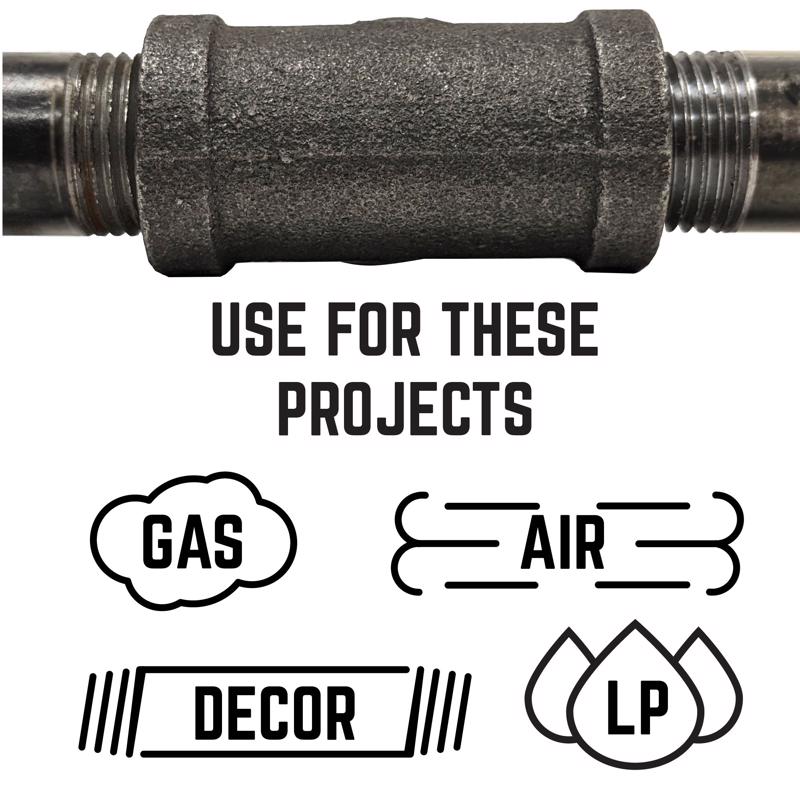 STZ Industries 1/4 in. FIP each X 1/8 in. D FIP Black Malleable Iron Reducing Coupling