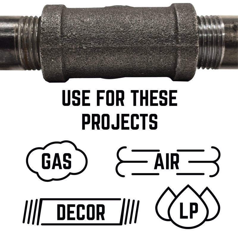 STZ Industries 3/8 in. FIP each X 3/8 in. D FIP Black Malleable Iron Union