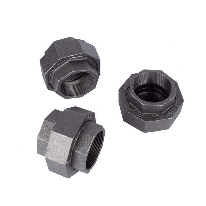 STZ Industries 2 in. FIP each X 2 in. D FIP Black Malleable Iron Union