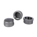 STZ Industries 1-1/2 in. FIP each Black Malleable Iron Cap