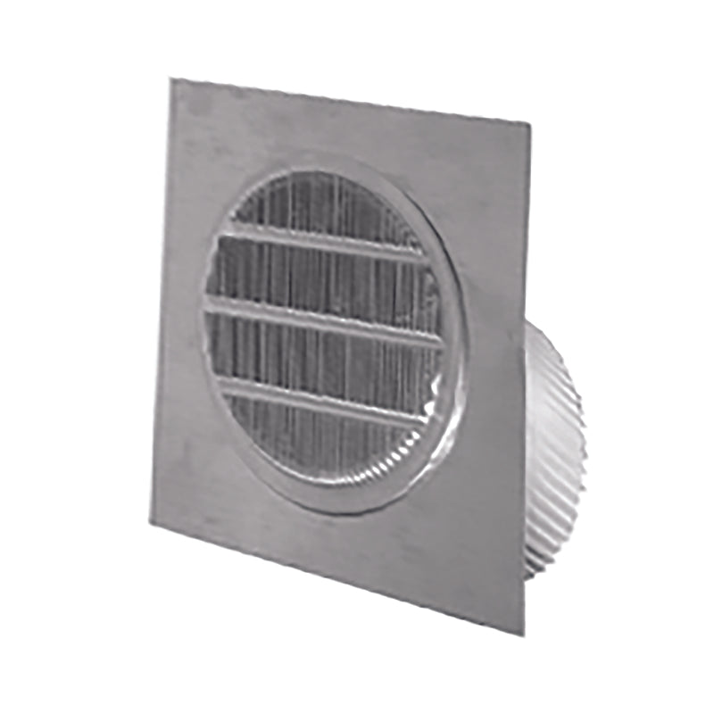 Deflect-O 4 in. W X 4 in. L Silver Aluminum Eave Vent