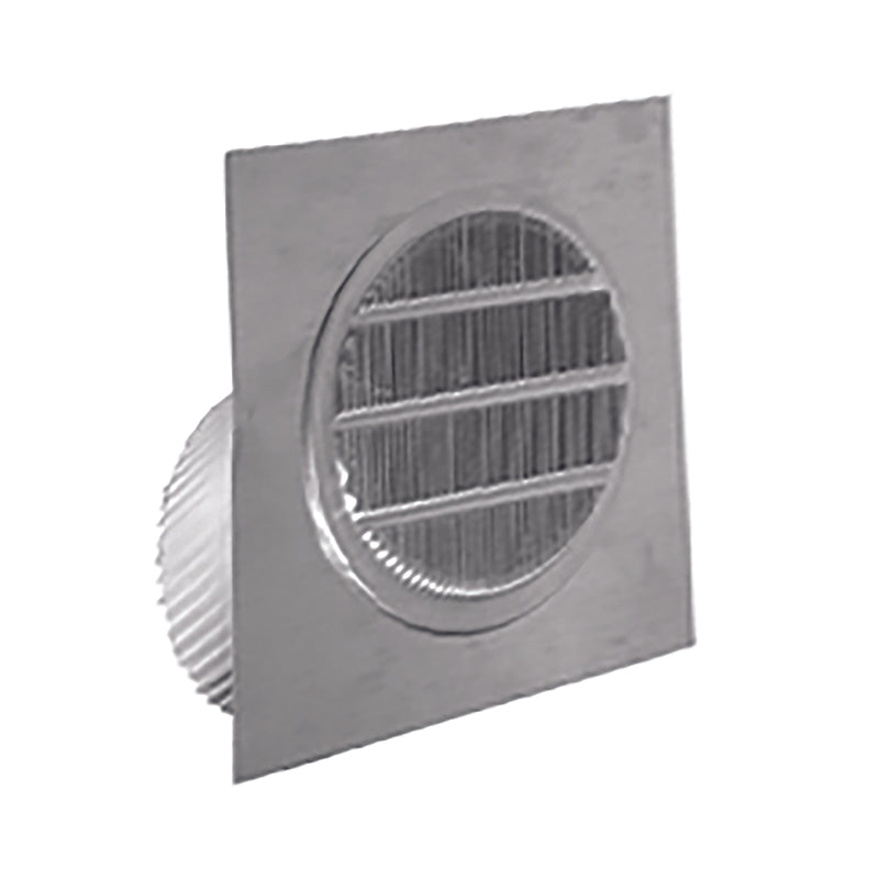 Deflect-O 4 in. W X 4 in. L Silver Aluminum Eave Vent
