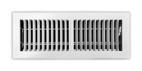 FLOOR REGISTER 12X4"WHT