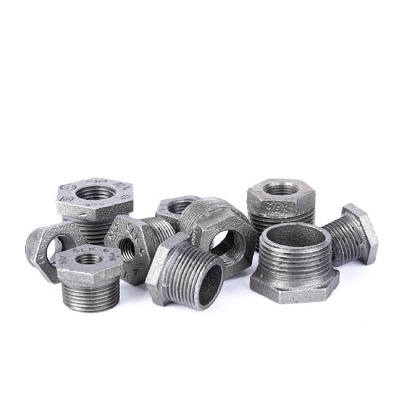 STZ Industries 2 in. MIP X 1/2 in. D FIP Black Malleable Iron Hex Bushing