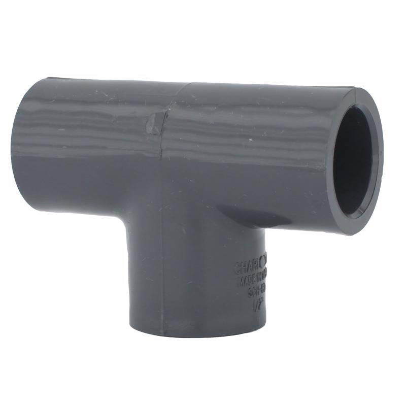 TEE SCH80 2" SXSXS PVC