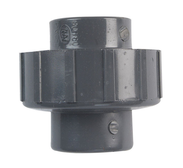 UNION SCH80 3/4"FPT PVC