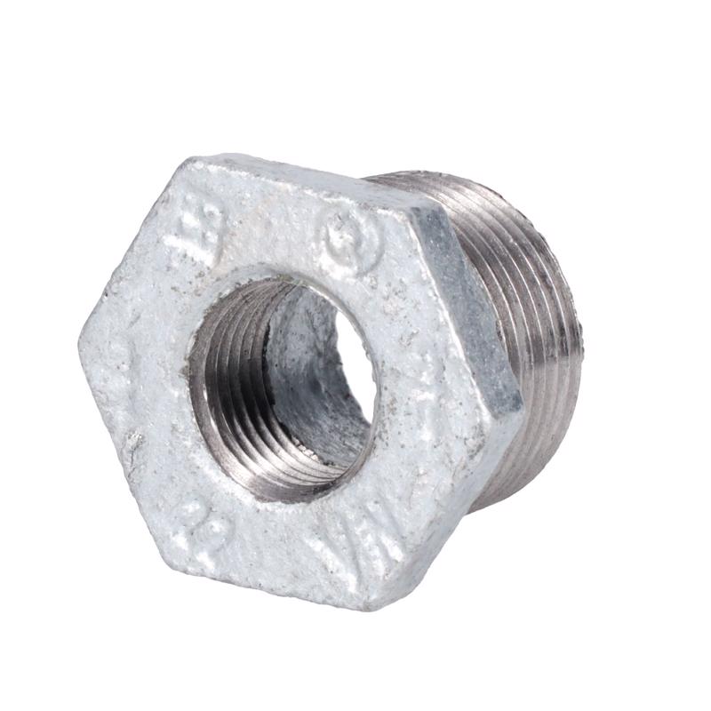 STZ Industries 3/4 in. MIP each X 3/8 in. D FIP Galvanized Malleable Iron Hex Bushing