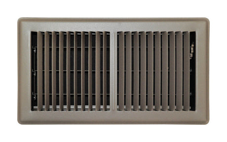 FLOOR REGISTER 12"X6"BRN