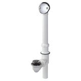 Keeney Foot Lok Stop 1-1/2 in. D Chrome Plastic Triad Bath Drain