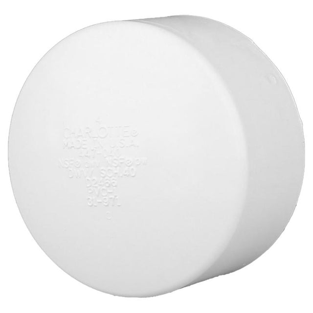 CAP PVC DWV 6" HUB