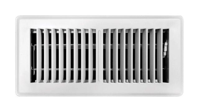 FLOOR REGISTER 10X4"WHT