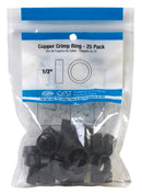 PEX CRIMP RING 1/2"PK25